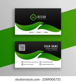 stylish corporate business card template a ready to print design vector