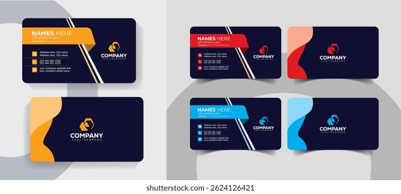 Stylish Corporate Business Card Template with Smart Layout
