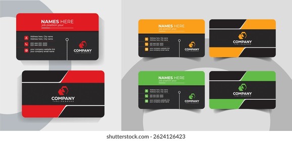 Stylish Corporate Business Card Template with Smart Layout