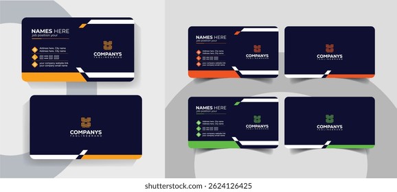 Stylish Corporate Business Card Template with Smart Layout
