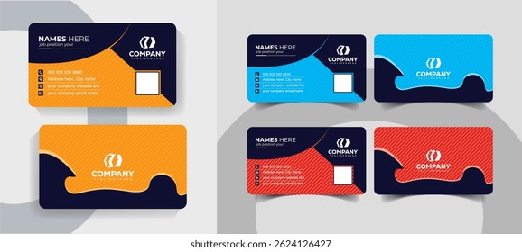 Stylish Corporate Business Card Template with Smart Layout