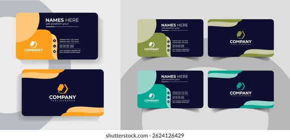 Stylish Corporate Business Card Template with Smart Layout