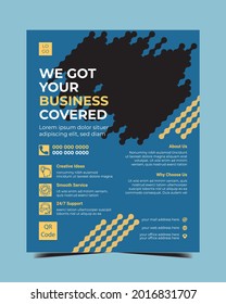 Stylish corporate flyer design template