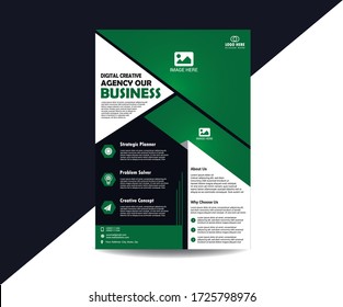 Stylish Corporate Flyer Template or Vector
