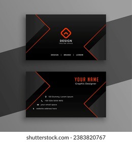 stylish corporate visiting card template a office stationery vector