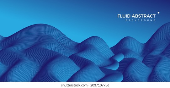 Stylische, korrugierte, blaue Farbverlauf-Abstrakte Hintergrund