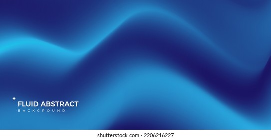 Diseño de movimiento ondulado de alto grado azul mezclado gradiente de fluido abstracto fondo
