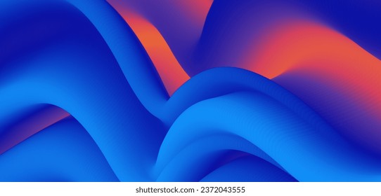 Stylish corrugated motion high-grade blue mixed fluid gradient abstract background.Suit for poster, banner, brochure, corporate, presentation, website, flyer. Vector illustration