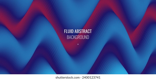 Stylish corrugated motion high-grade blue red mixed fluid gradient abstract background.Suit for poster, banner, brochure, corporate, presentation, website, flyer. Vector illustration