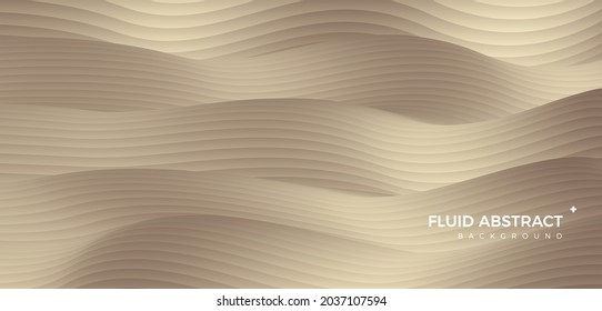 Stylish corrugated motion high-grade gold color mixing fluid gradient abstract background