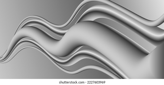Stylish corrugated motion high-grade gray mixed fluid gradient abstract background
