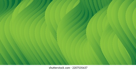 Stylish corrugated motion high-grade green mixed fluid gradient abstract background