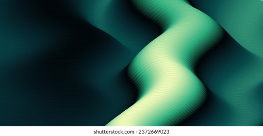 Elegante movimiento ondulado fondo abstracto de gradiente de fluido mixto verde de alta calidad.Suit para afiche, banner, folleto, corporativo, presentación, sitio web, volante. Ilustración del vector