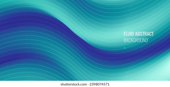 Stylish corrugated motion high-grade green blue mixed fluid gradient abstract background.Suit for poster, banner, brochure, corporate, presentation, website, flyer. Vector illustration