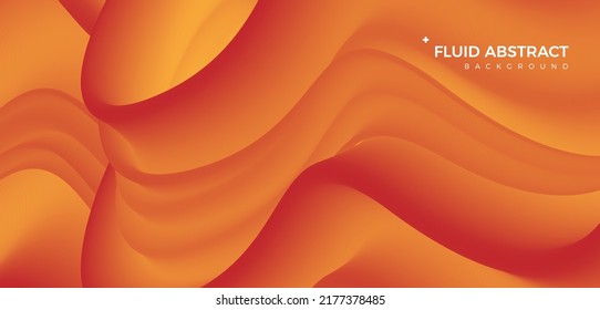 Stylische, gewellte, hochgradig orange Farbverlauf-Abstrakter-Hintergrund