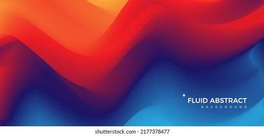 Stylish corrugated motion high-grade red blue mixed fluid gradient abstract background