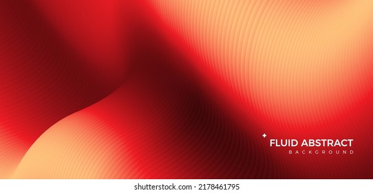 Stylish corrugated motion high-grade red mixed fluid gradient abstract background