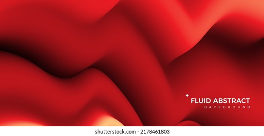 Stylish corrugated motion high-grade red mixed fluid gradient abstract background