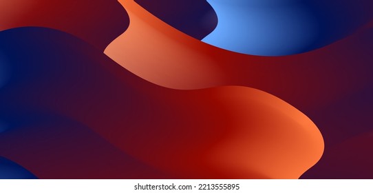 Stylish corrugated motion high-grade red blue mixed fluid gradient abstract background