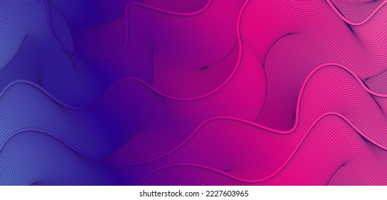 Stylish corrugated motion high-grade red blue mixed fluid gradient abstract background