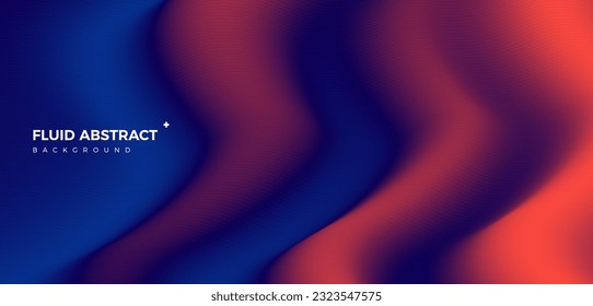 Stylish corrugated motion high-grade red blue mixed fluid gradient abstract background