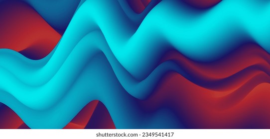 Stylish corrugated motion high-grade red blue mixed fluid gradient abstract background.Suit for poster, banner, brochure, corporate, presentation, website, flyer. Vector illustration