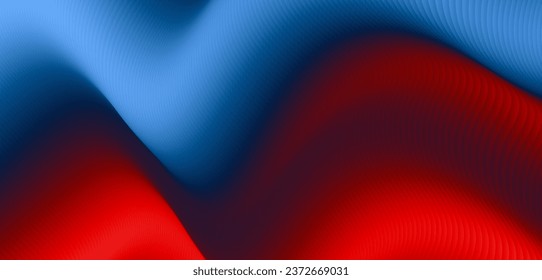 Stylish corrugated motion high-grade red blue mixed fluid gradient abstract background.Suit for poster, banner, brochure, corporate, presentation, website, flyer. Vector illustration