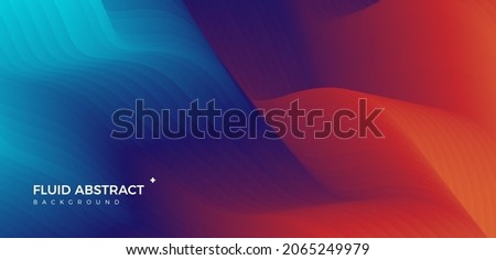 Stylish corrugated motion high-grade red blue mixed fluid gradient abstract background