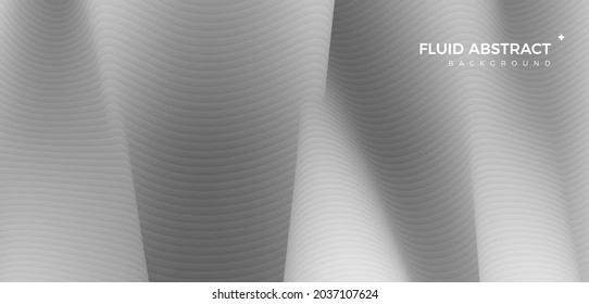 Stylish corrugated motion high-gray mixed fluid gradient abstract background