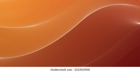 stylish corrugated motion line high-grade orange mixed fluid gradient abstract background