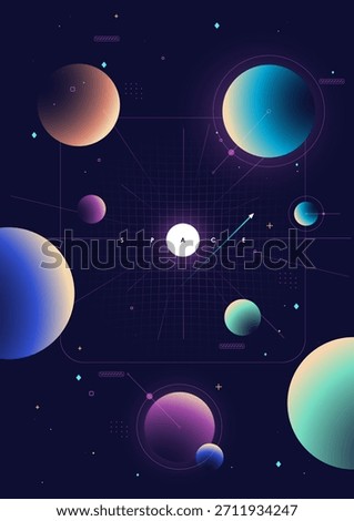 Stylish cosmic theme for professional layouts. A refined color scheme enhances the exploration concept.
