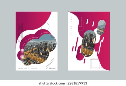 stylish cover for business in red color