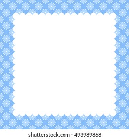 Stylish cover with cute flowers.