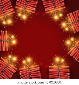stylish crackers with space for your text