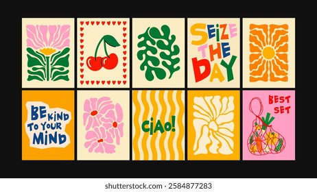 Stylish and creative abstract food wall art for kitchens, restaurants, and cafes. Modern prints in a trendy Matisse-inspired aesthetic