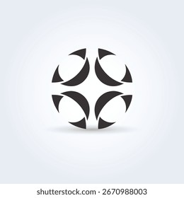 Plantilla de diseño de logotipo abstracto creativo con estilo