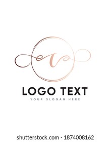 A stylish and creative calligraphy letter type C  logo template, vector logo for business and company identity 