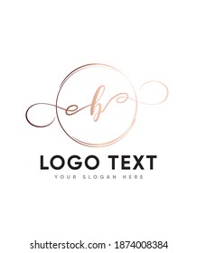 Una elegante y creativa plantilla de logotipo de letra caligráfica tipo B, logotipo vectorial para identidad empresarial y de empresa 