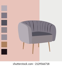 Stylish creative chair. Modern technology. Abstract chair. Minimalist chair design. Creative interior design