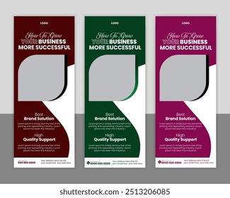 Stylish Creative Corporate Roll Up Banner Signage Stand Template, abstract background, pull up design, Business banner layout, pop up design, modern x-banner, rectangle size, presentation, poster.
