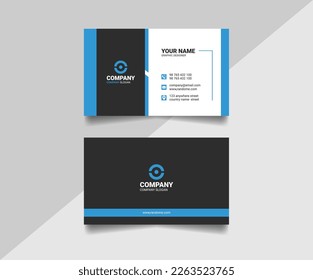 Stylish and creative double-sided business card template