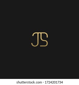 Stylish creative modern JS initial based letter icon logo