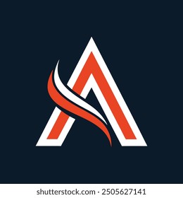 Stylish creative and simple logo design using letter "A"