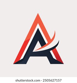 Stylish creative and simple logo design using letter "A"