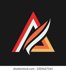 Stylish creative and simple logo design using letter "A"