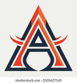 Stylish creative and simple logo design using letter "A"