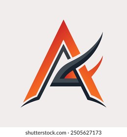 Stylish creative and simple logo design using letter "A"