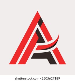 Stylish creative and simple logo design using letter "A"