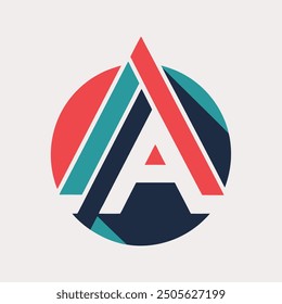 Stylish creative and simple logo design using letter "A"