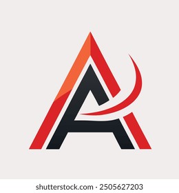 Stylish creative and simple logo design using letter "A"